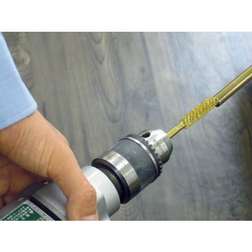 TRUSCO ネジリブラシ 電動用 真鍮 線0.15X外径Φ25X軸Φ6 TB-5725 1 本