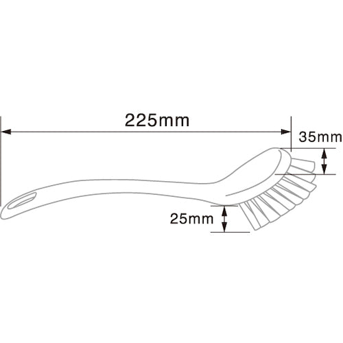 BURRTEC Barcute Plus Dish Brush, Green, BCPD-G, 69104665, 1 piece