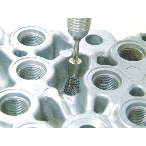 TRUSCO End-type Brush Aramid Fiber Wire 0.2 x Cylinder Diameter Φ8 x Shaft Φ3 83E-10 1 Piece