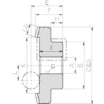 KHK ハイレシオハイポイドギヤMHP1.5−1060L MHP1.5-1060L 1 個