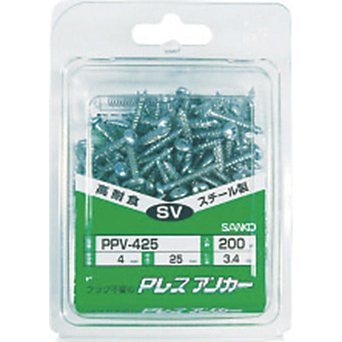 Sanko P-less anchor, steel (100 pieces) PPV-5X25P100 1 PK