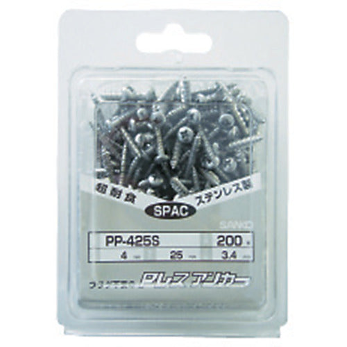 Sanko P-less anchor, stainless steel (200 pieces) PP-4X32SP200 1 PK