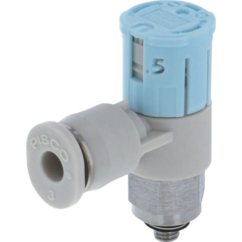 PISCO 스피드 컨트롤러 다이얼 부착 타입 엘보 미터인 제어 유량:표준 타입 JSGC4-M5BW 1개