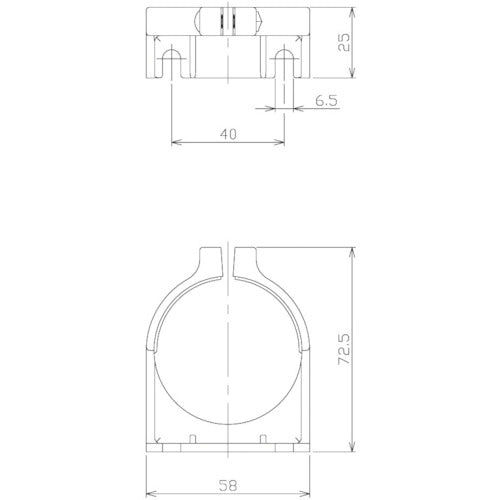 NIKKI Mounting Bracket Flange Type 2 Pieces Set NC-565 1 S