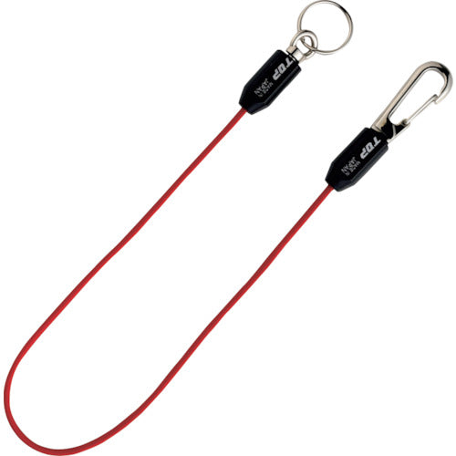 TOP ゴム製スリムセーフティコード(レッド) SFC-250R 1 本