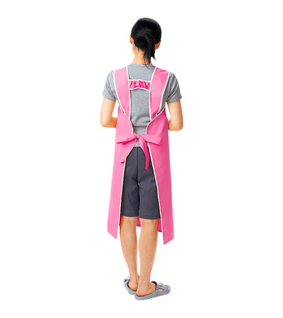 ハビナース 軽やか介助用エプロン ショートタイプ / 11251 ピンク 1 枚