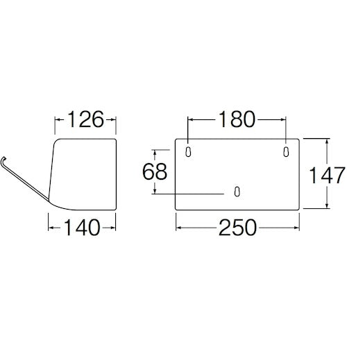 SANEI ペーパータオル容器 W45-CW 1 個