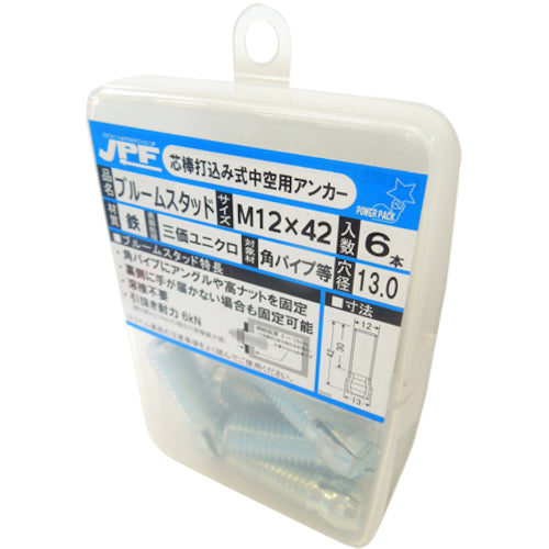 JPF 블룸 스터드 M12X42 스틸제(6개들이) BM-1242P 1 PK