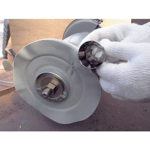 TRUSCO 茶カツ仕上げバフ 外径Φ75X穴径9.53mm 5個入 TTB-75-3 1 箱