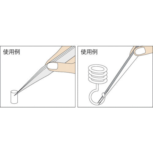 TRUSCO 【売切廃番】 耐酸耐磁ルビスピンセット 120mm 超極細型 3-SA 1 本