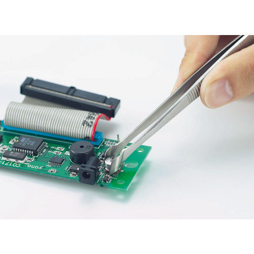 TRUSCO 耐酸耐磁ルビスピンセット 150mm 横型 572-SA 1 本