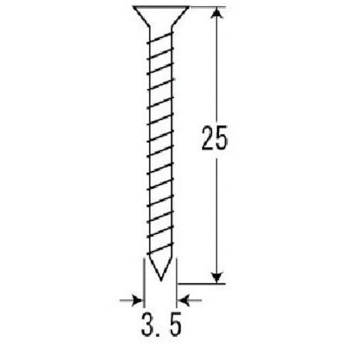 ASSIST タッピングビス75−253M(P) ブロンズ 3.5×25 10本入 75-253MP10 1 袋