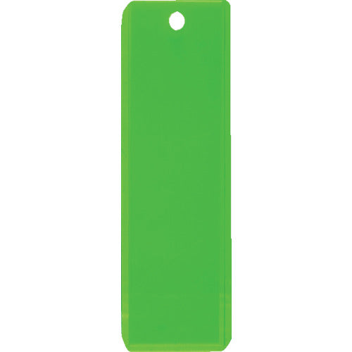 TRUSCO 掛名札 3x90x28mm 蛍光イエロー/クリア TKT-1 1 枚