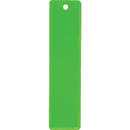 TRUSCO 掛名札 3x120x30mm 蛍光イエロー/クリア TKT-2 1 枚