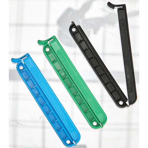 TRUSCO 袋留めクリップ 3P(青緑黒) TWC-110BGK-3P 1 PK