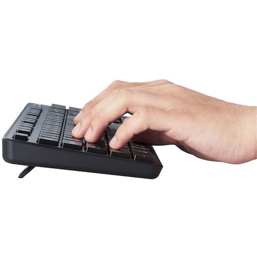 エレコム Bluetoothフルキーボード 薄型 メンブレン式 抗菌 マルチペアリング対応 ブラック TK-FBM120KBK 1 個