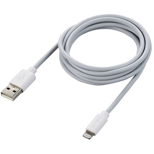 ELECOM Lightning Cable Standard 1.5m White MPA-UAL15WH 1 piece