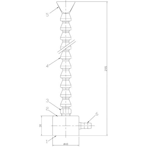 NIKKI マグネットスタンド式クーラントノズル NM-C1 1 個