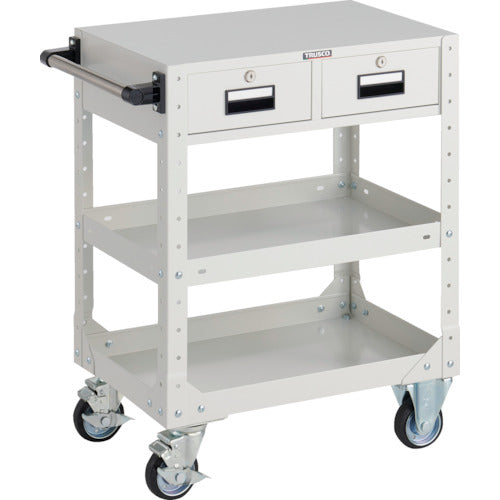 TRUSCO SR Type Wagon 600 x 400 x H795 with Drawer White SR-3F-W 1 Unit