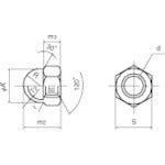 TRUSCO 가방 너트 유니클로 M6 210개입 헥사곤 팩 S099-0006 1캔