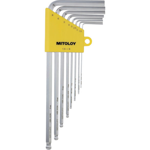 MITOLOY L-shaped hollow wrench ball point Neo holder 8-piece set HBL800N 1 S