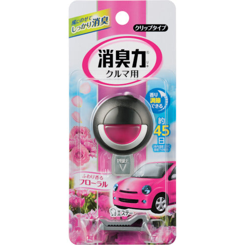 エステー クルマの消臭力 クリップタイプ フローラル ST12494 1 個