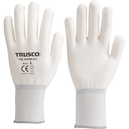 TRUSCO 【매진 폐번】 화이트 HPPE 이너 장갑 L TGL-5100K-AL 1 쌍