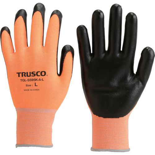 TRUSCO 【매진 폐번】 내절창 장갑 레벨 2 형광 오렌지 S TGL-5995DK-AS 1 쌍