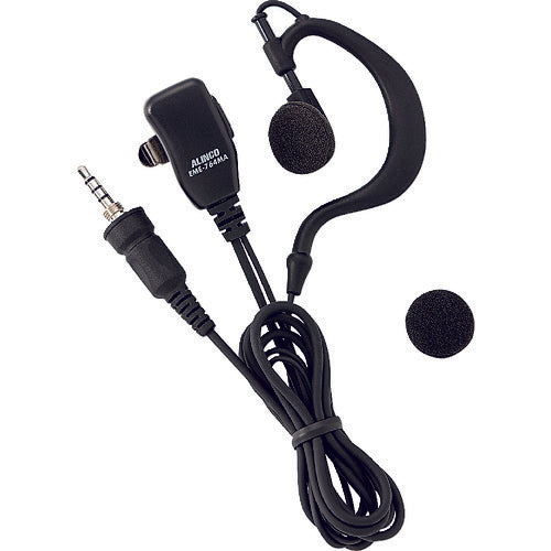 Alinco open-air earphone microphone with ear hook (4-pole screw-in) EME764MA 1 piece