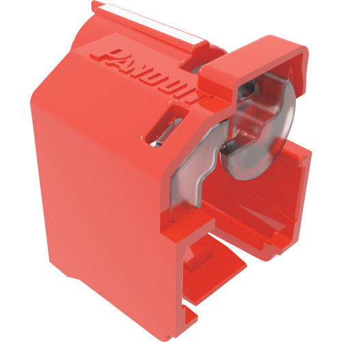 PANDUIT パッチコードロック(LANケーブルロック) 赤 100個入り 専用工具5個付き PSL−DCPLRE−C PSL-DCPLRE-C 1 袋