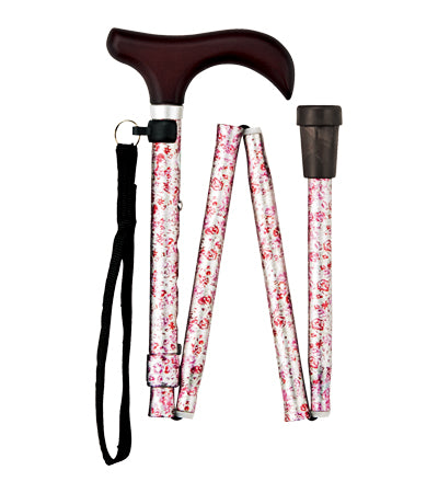 Folding walking stick / FS-10BL Blue 1 piece