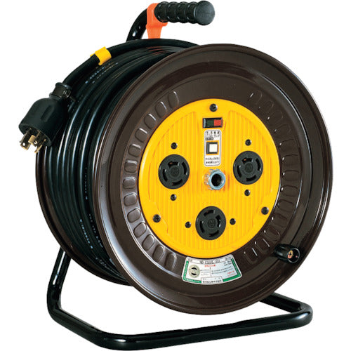 NICHIDO 3상 200V 드럼 락(걸이)식 콘센트 드럼(옥내형) 20m ND-E320L-20A 1대