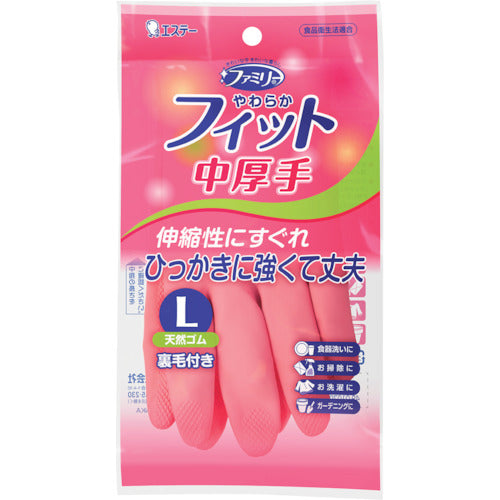 에스테이 패밀리 부드러운 핏 천연 고무 중간 두꺼운 L 핑크 ST74323 1 가방