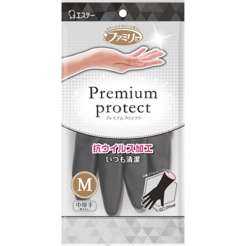 에스테이 패밀리 프리미엄 프로텍트 비닐 중후 M 블랙 시폰 핑크 ST76096 1 쌍