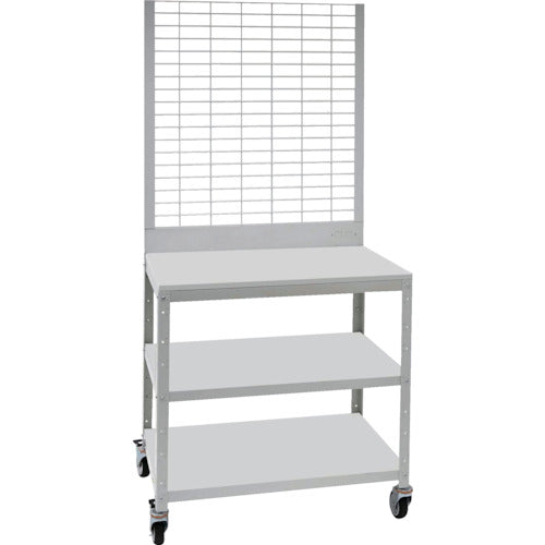 TRUSCO 슈퍼 랙 데스크형 메쉬 패널식 우레탄 바퀴 부착 BDD-993L1TNUW 1대