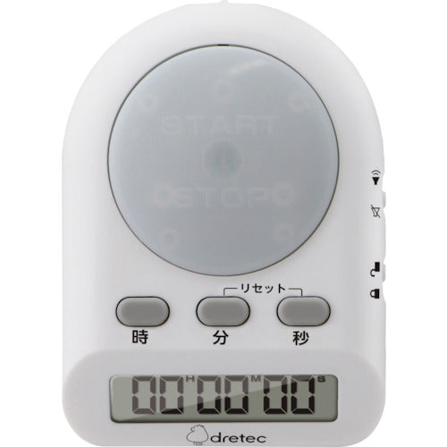 dretec タイムアップ ホワイト T-584WT 1 個