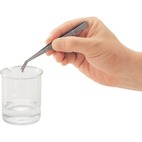 TRUSCO Stainless Steel Tweezers 150mm with Serrated Edges TSP-24 1 Piece