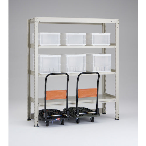 TRUSCO スチールラック M3型中量棚 台車天板収納型 W900XD471XH1800 4段 単体 M3-DB6354 1 S