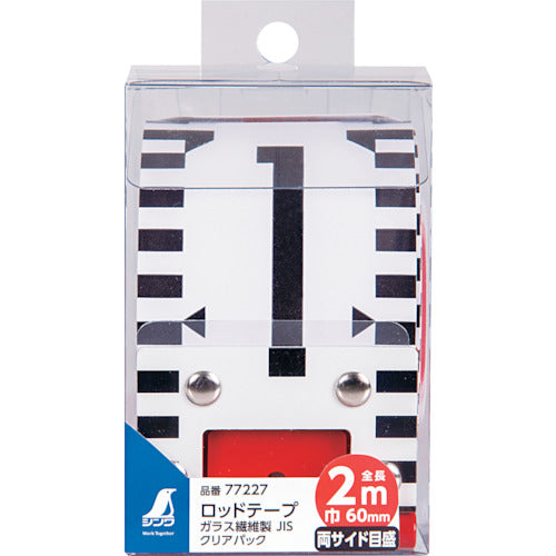 Shinwa Rod Tape Glass Fiber 2m Width 60mm JIS Clear Pack 77227 1 pc
