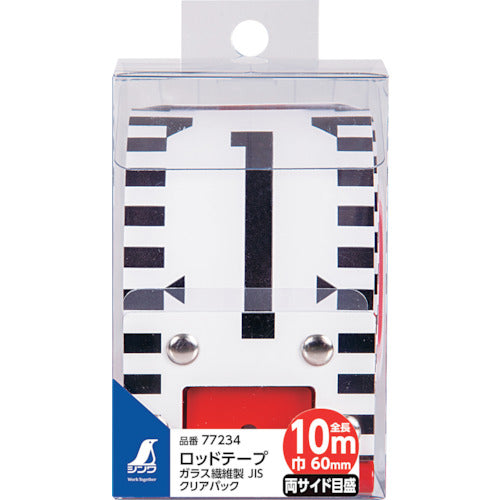 Shinwa Rod Tape Glass Fiber 10m Width 60mm JIS Clear Pack 77234 1 pc