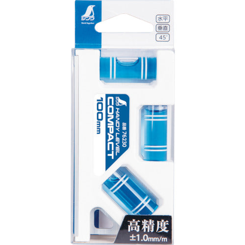 シンワ ハンディレベル コンパクト 100mm 76230 1 個