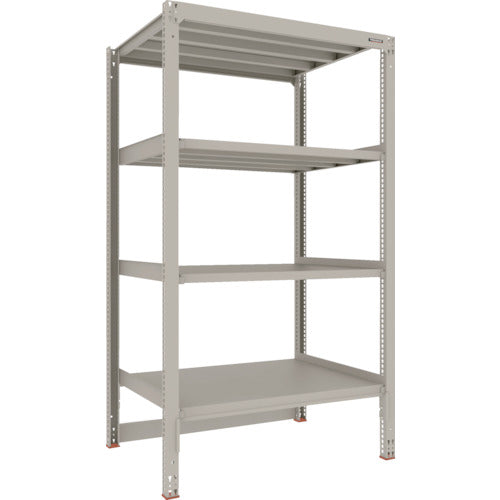 TRUSCO Steel Rack M3 Medium Duty Shelf Cart Top Storage Type H2100 x W1200 x D921 4 Tiers Single Unit M3-DB7494 1 S
