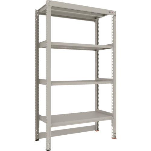 TRUSCO Steel Rack M3 Medium Duty Shelf Cart Top Storage Type W1200 x D571 x H2100 4 Tiers Single Unit M3-DB7464 1 S