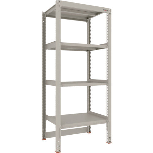TRUSCO Steel Rack M3 Medium Duty Shelf Cart Top Storage Type H2100 x W900 x D721 4 Tiers Single Unit M3-DB7374 1 S