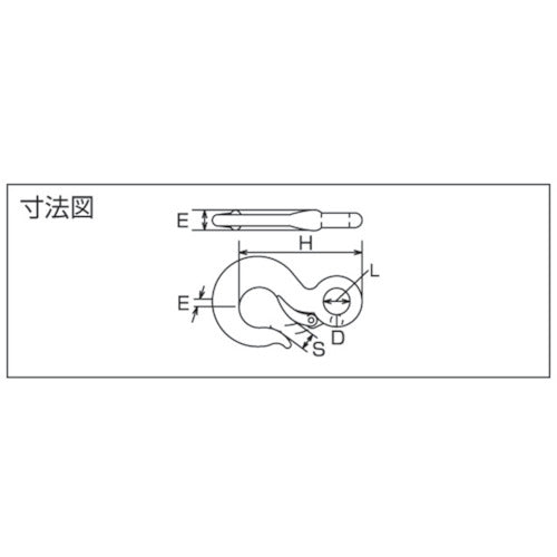 水本 ステンレス 重量フック (鍛造製) 基本使用荷重0.32t JF-0.32TA 1 個