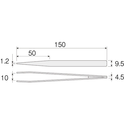 HOZAN Bamboo Tweezers P-860-150 1 piece