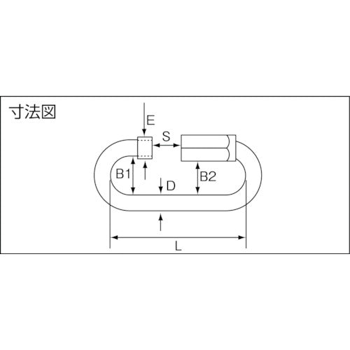 TRUSCO 링 캐치 스텐 양나사 타입 3.0Φ× 개구 5.5mm 2개 TRC-3 1봉