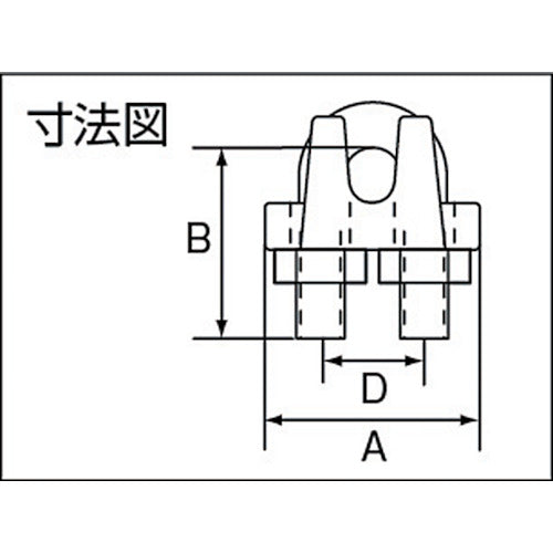 TRUSCO ワイヤークリップ ステンレス製 12mm用 (1個入) TWC-12 1 袋