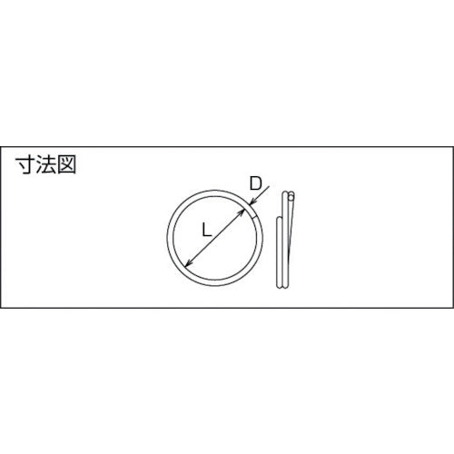 TRUSCO ニ重リンク ステンレス製 線径Φ0.8×内径Φ5 (100個入) TWR-8-5 1 袋