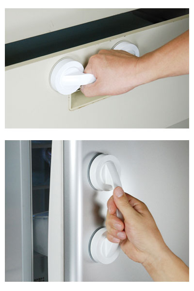 Suction cup door handle / KQDH-195 White 1 pc